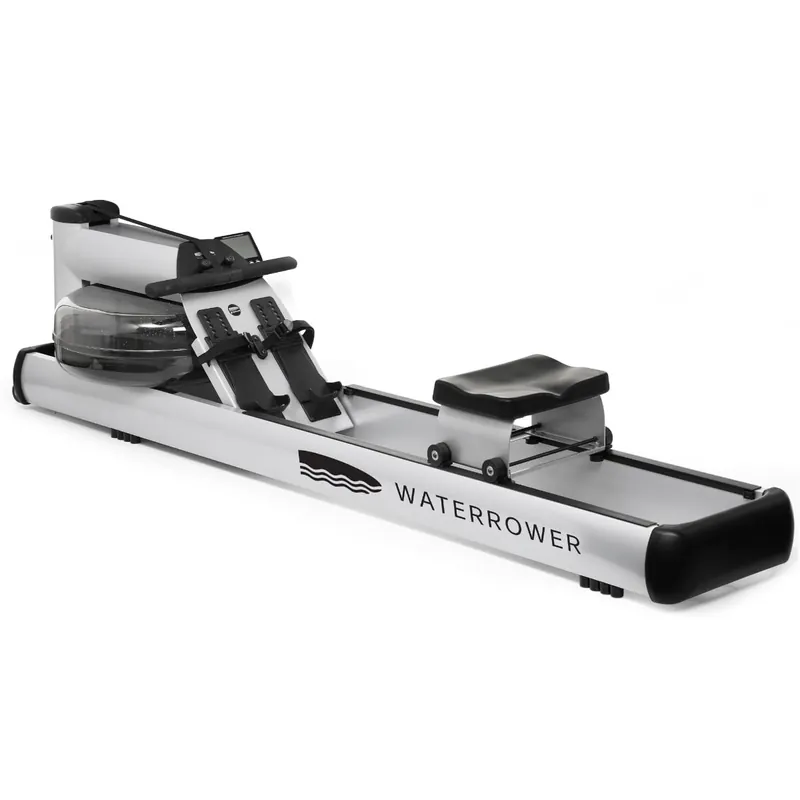 WaterRower M1 Lo Rise Rowing Machine with S4 BLE Monitor USA Made Original Handcrafted Erg Machine for Home Use & Gym Best Warranty
