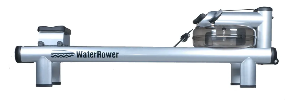 WaterRower M1 Hi Rise Rowing Machine with S4 BLE Monitor USA Made Original Handcrafted Erg Machine for Home Use & Gym Best Warranty