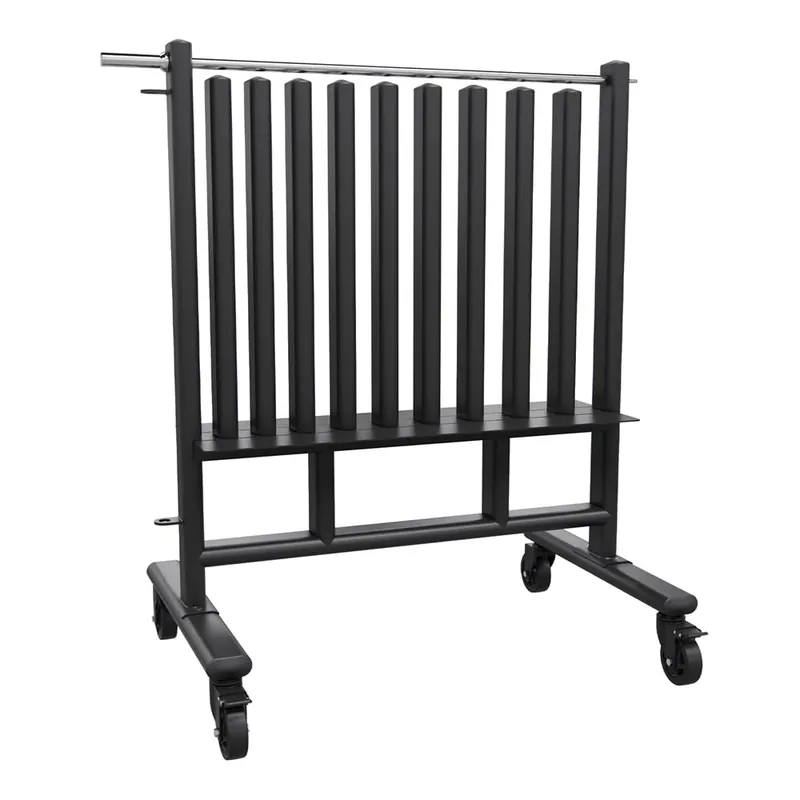 Power Systems Premium Dumbbell Storage Rack – Mobile Weight Rack with Wheels, Heavy Duty Steel Organizer for Home Gym, Fitness Studio & Commercial Use, Secure Space Saving Design (Rack Only)