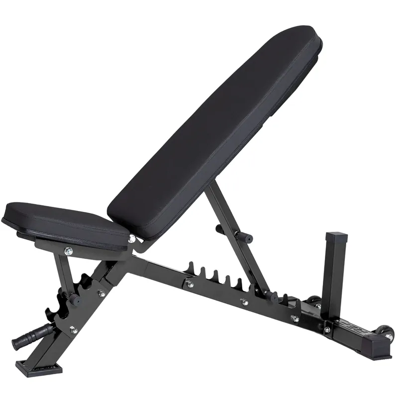 REP AB-3100 Adjustable Weight Bench Matte Black FID Design Foldable Fitness Platform for Home Gym Flat Incline Decline Workout and Strength Training Bench