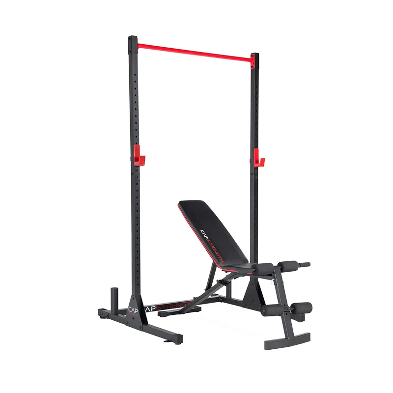 CAP Barbell Strength Power Rack and Bench Combo