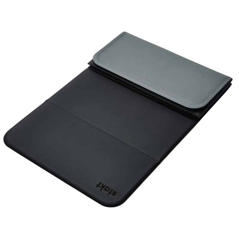 Stakt Foldable Yoga Mat Pro, 2 in 1 with Premium Textured Grip, Non Slip, Folding Exercise and Fitness Mat for Pilates, Strength Training, and High Impact Workouts - Black