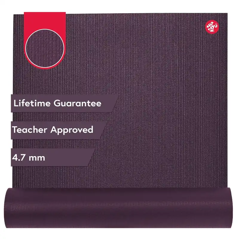 Manduka PROlite Yoga Mat 71" - 4.7mm Lifetime Durability Hygienic Construction Teacher Approved 71 x 24 inches Indulge