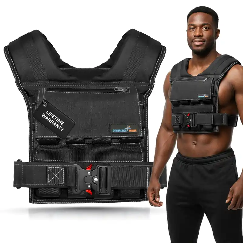 Weighted Vest Adjustable for Men & Women – Strength Training Weight Vests for Walking, Running, Fitness & Cross Training, Adjustable Weighted Vest for Men‘s Workouts, Rucking, 35LB, Black