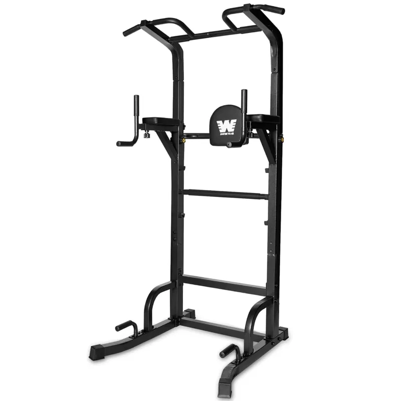 BARWING Pull Up Bar Station Power Tower Adjustable Height Dip Bar Dip Station with 3D Backrest Multi-Function Home Gym Strength Training Fitness Equipment 550LBS