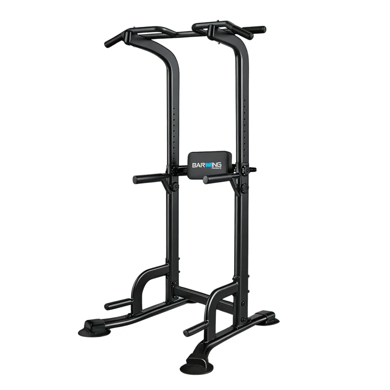 BARWING Power Tower Pull Up Bar Station for Home Gym Dip Station Adjustable Height Strength Training Workout Equipment 400LBS