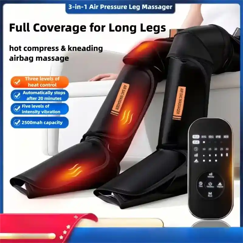Full-Leg Air Wave Kneading Hot Compress Air Pressure Foot Massage