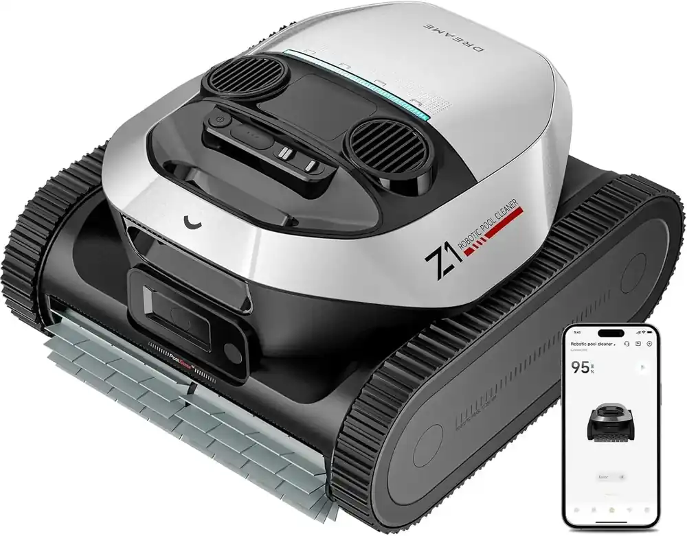 Z1 Cordless Robotic Pool Cleaner, 8000 GPH Suction, Floor & Wall Cleaning