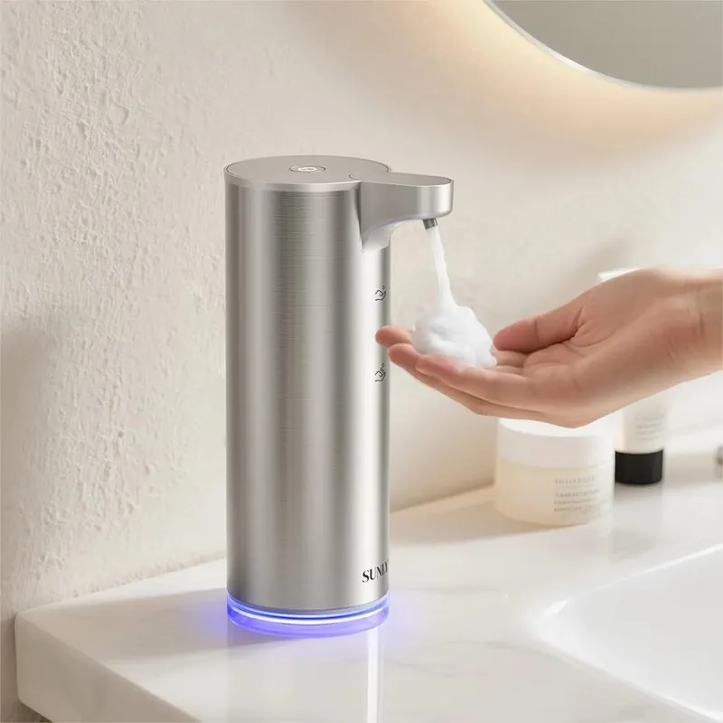 Automatic Foaming Soap Dispenser Touchless, 0.2s Fast Sensor, USB-C Rechargeable
