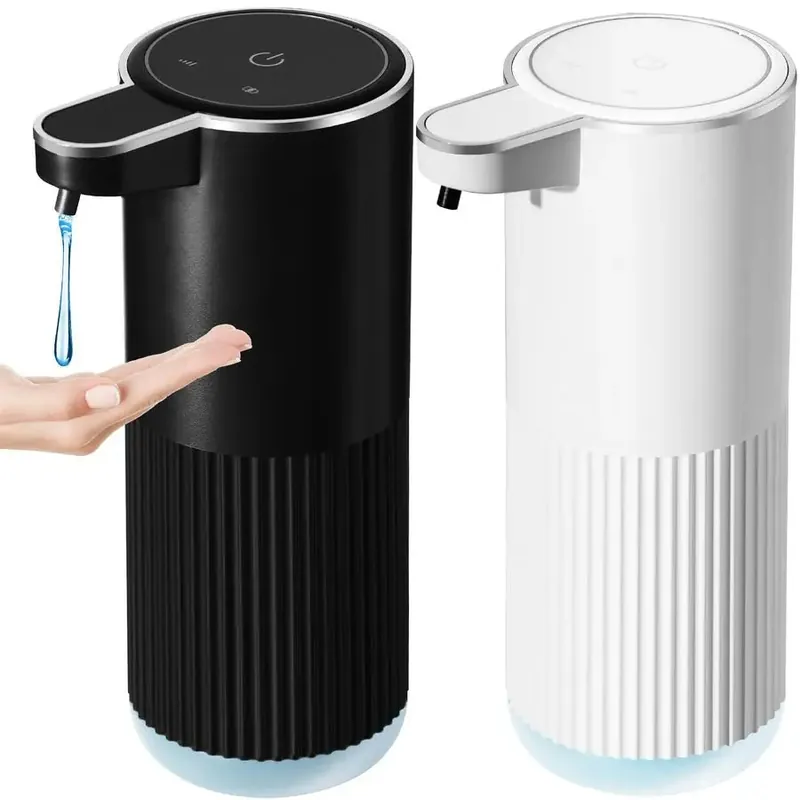 Soap Dispenser, 2 Pack Black and White Touchless Liquid Soap Dispensers