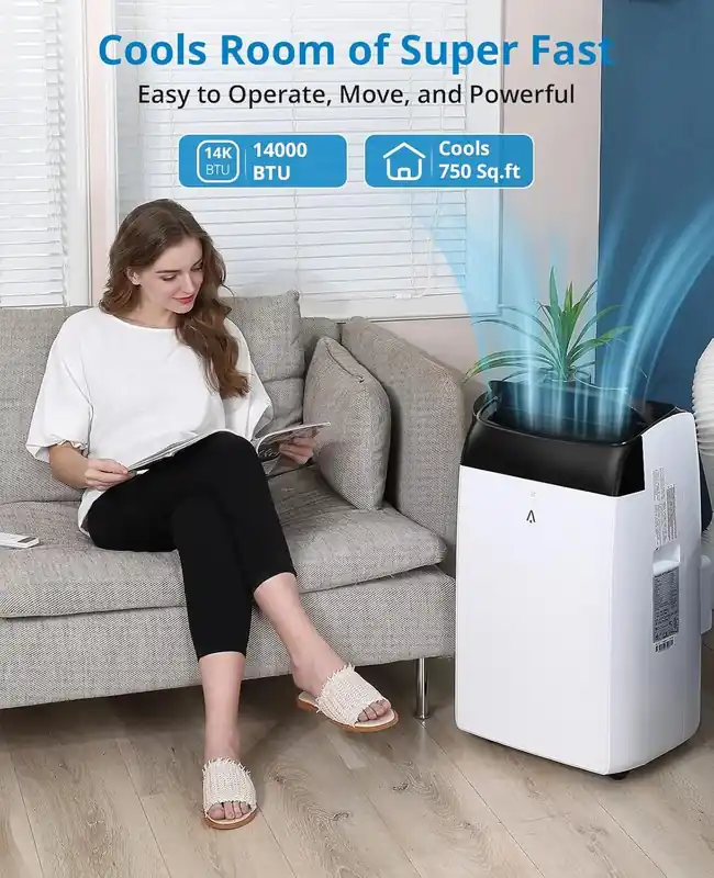 Acekool 14,000 BTU Air Conditioners 3-IN-1 Quiet AC Unit with Remote Control