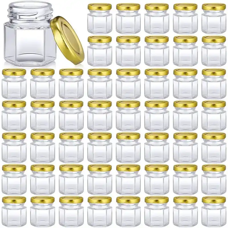 Glass Jars Bulk for Wedding Small Honey Jars with Lids Spice Jars Canning Jars