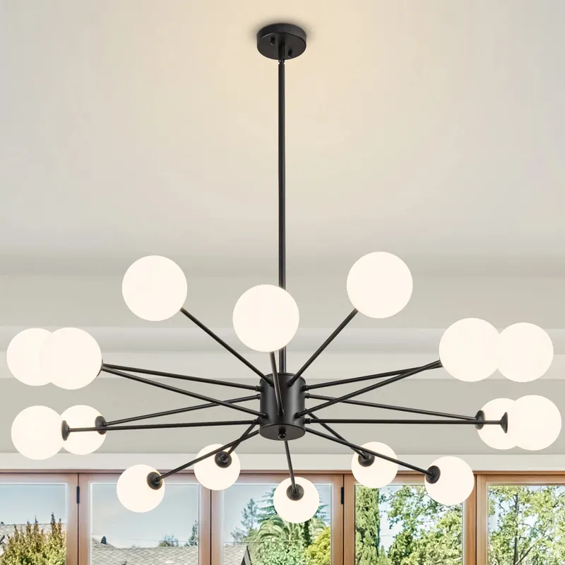 8/12/16 Light Sputnik Chandelier Mid Century Modern Chandelier Height Adjustable