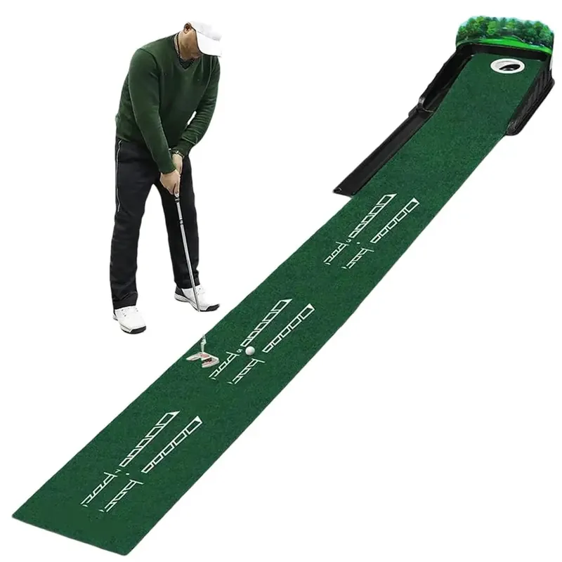 Perfect Practice Golf Putting Mat with Ball Return -Training Aid for Indoor, Outdoor