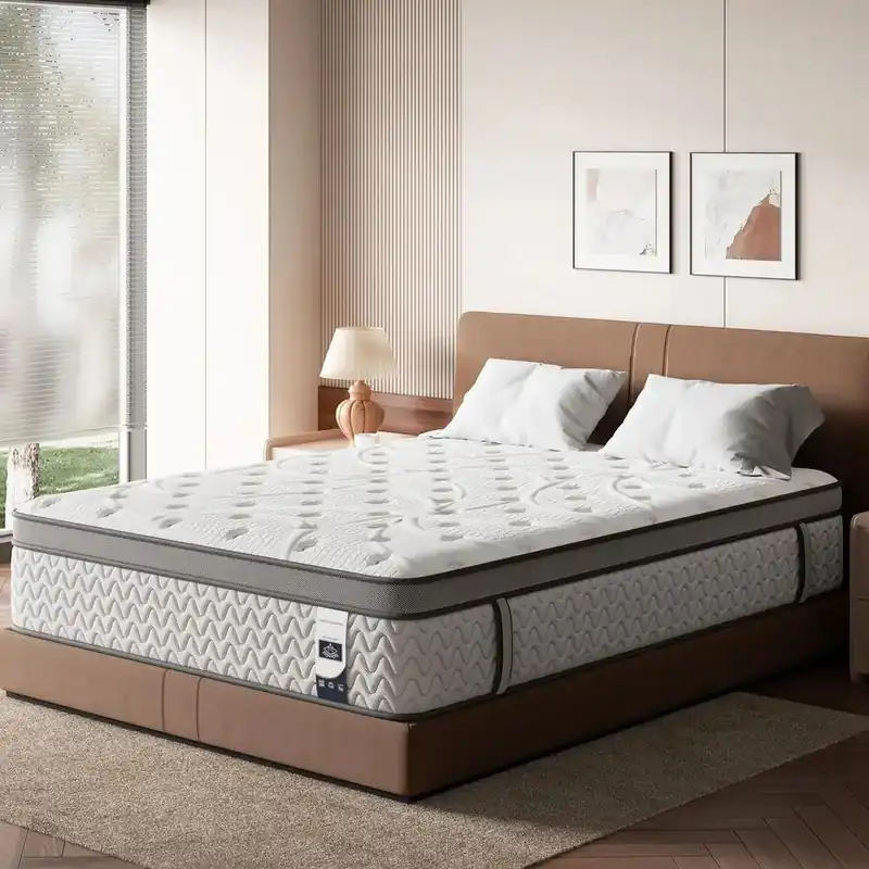Queen Deep Sleep Hybrid Mattress w/ Extra Lumbar amp Shoulder Support