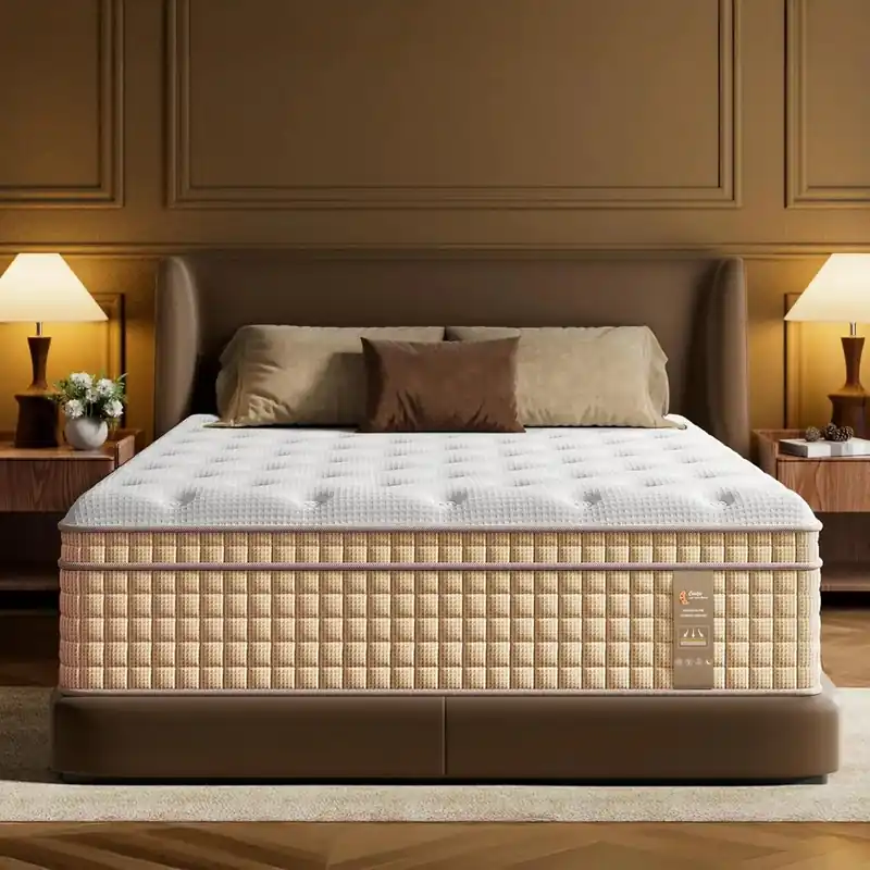 14 Inch Hybrid Queen Size Mattresses-Extra Hip/Shoulder/Lumbar Support