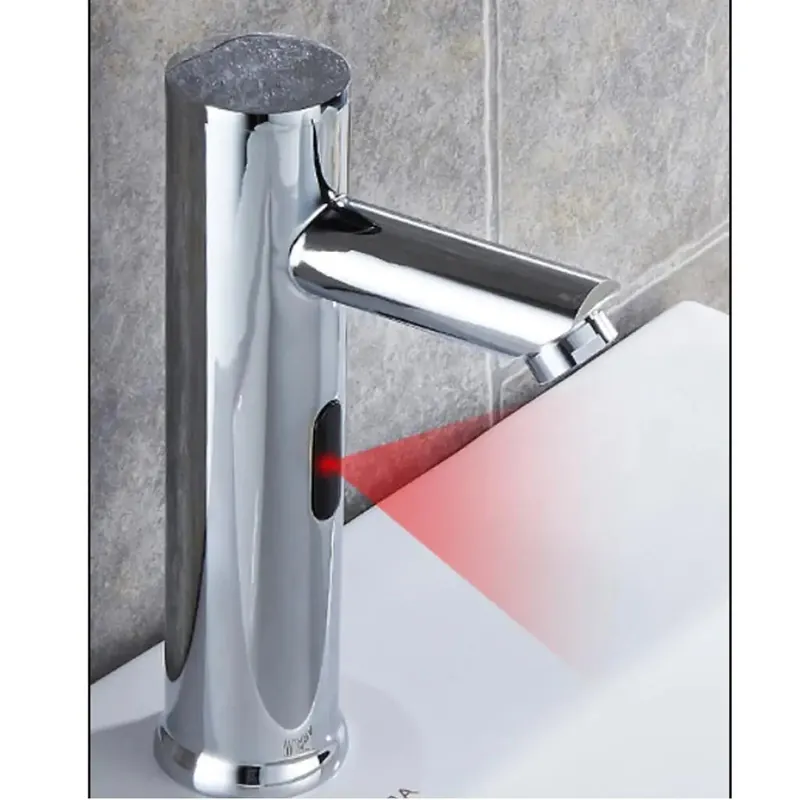 Auto Sensor Kitchen Faucet Hands-free Sink Mixer Durable Alloy Touchless Faucet for Bathroom