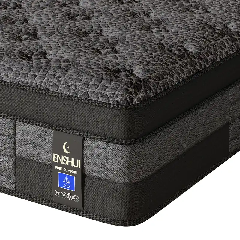 12"14"Memory Foam Mattress Queen King Size, Cooling Gel Infused Bed