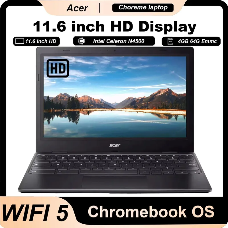 acer 311 Chromebook Laptop, 11.6‘‘ HD Display, 4GB LPDDR4 RAM