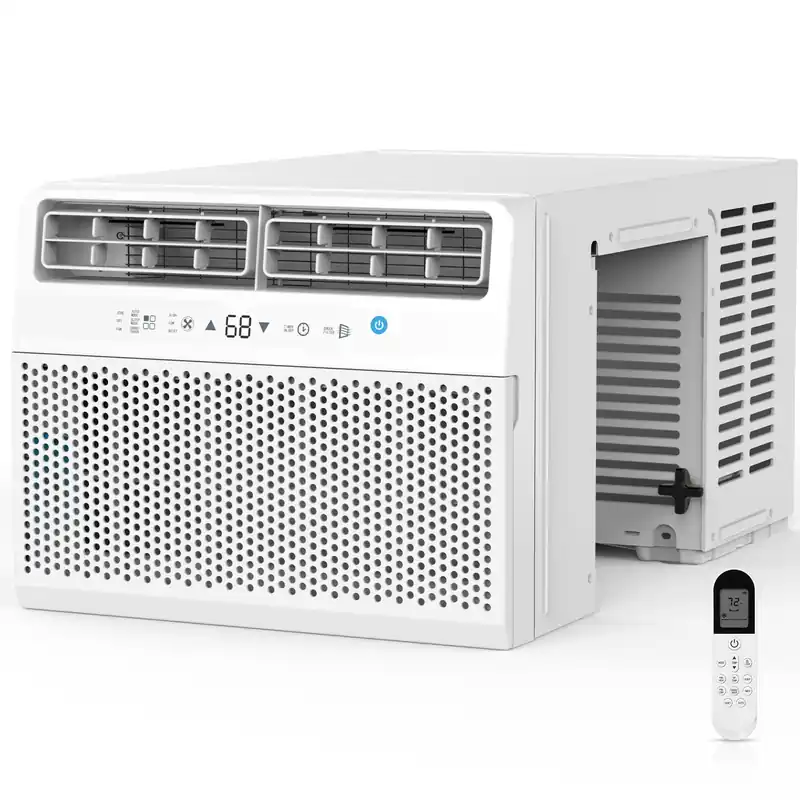 Electactic Window Air Conditioner, 12000 BTU Window AC Unit, Cooling Room 550sq.ft, Fast Cooling, 24H Timer,Dehumidifier Mo, Energy Saving, Remote Control for Living Room, Bedroom, Office