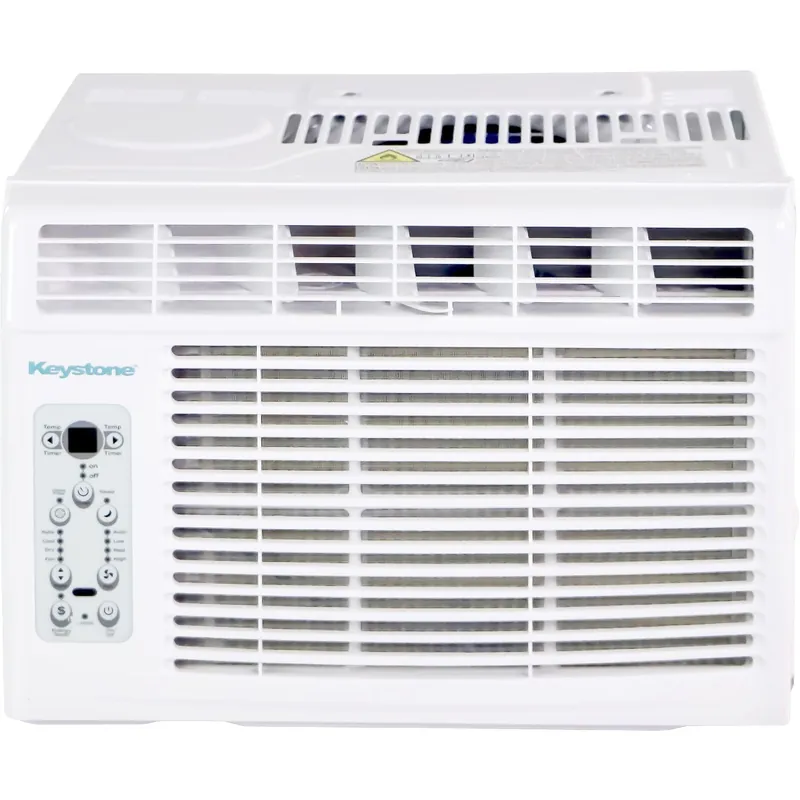 Keystone 10,000 BTU Window Air Conditioner and Dehumidifier, 115V, Window AC Units for Apartment, Living Room, Garage, and Small-Medium Rooms up to 450 Sq.Ft., Window Unit Air Conditioners with Remote