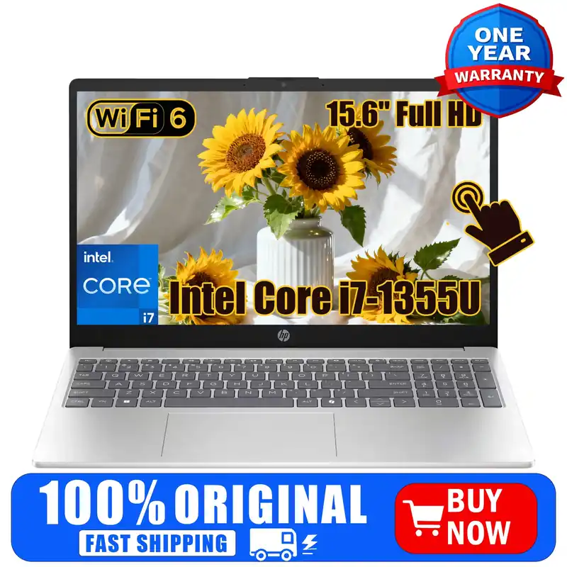 HP 15.6" Full HD Touchscreen Laptop, Intel Core i7-1355U,