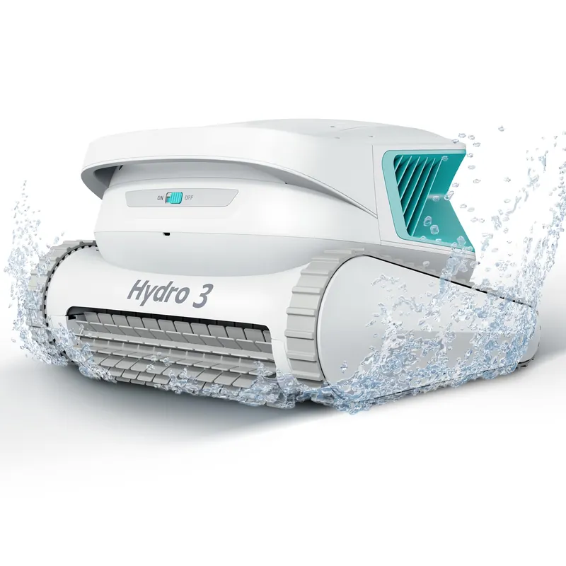 2026 Chasing Hydro 3 Robotic Pool Cleaner for Inground/Above Ground Pools, 150W Cordless Pool Vacuum, Max 200min Runtime, 4.1L Filter Basket, Auto Waterline/Wall Cleaning, Max 1076 sq.ft Coverage