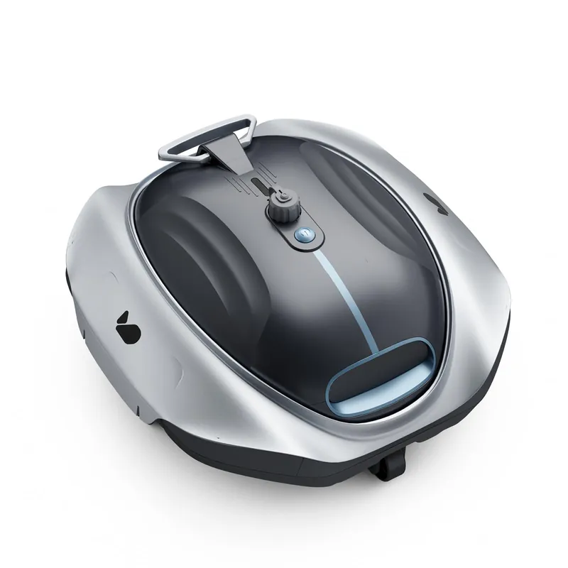 Bubot 300P Cordless Pool Vacuum for Above Ground Pool, Robotic Pool Cleaner with Bluehole Suction, DirtLock 2.0, Dual Filters, Smart Sensor, Self Parking up to 850 Sq.Ft, Deep Gray