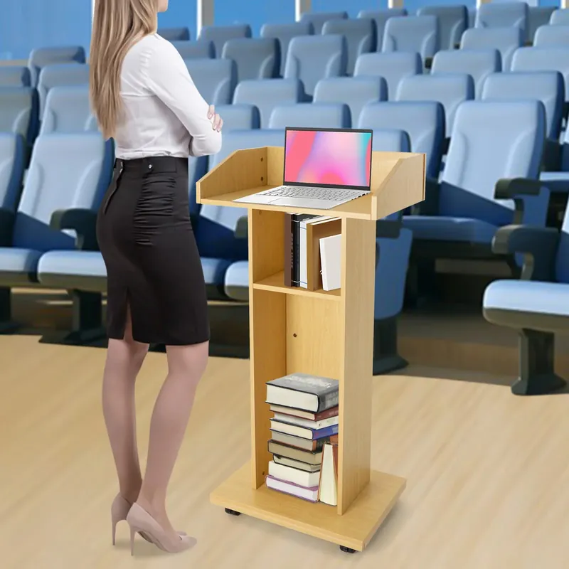 Podium Stand Portable Presentation Stand for Church Weddings School