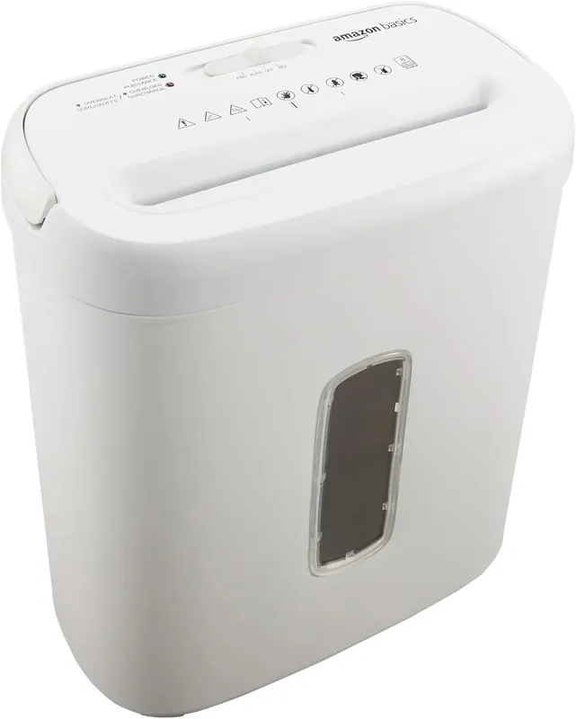 Cross Cut Paper Shredder 8-Sheet Heavy Duty for Security, Credit Card