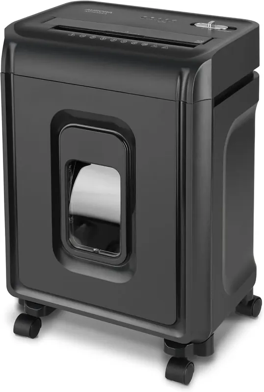 10-Sheet Crosscut Paper Shredder with 4-Gallon Pullout Wastebasket