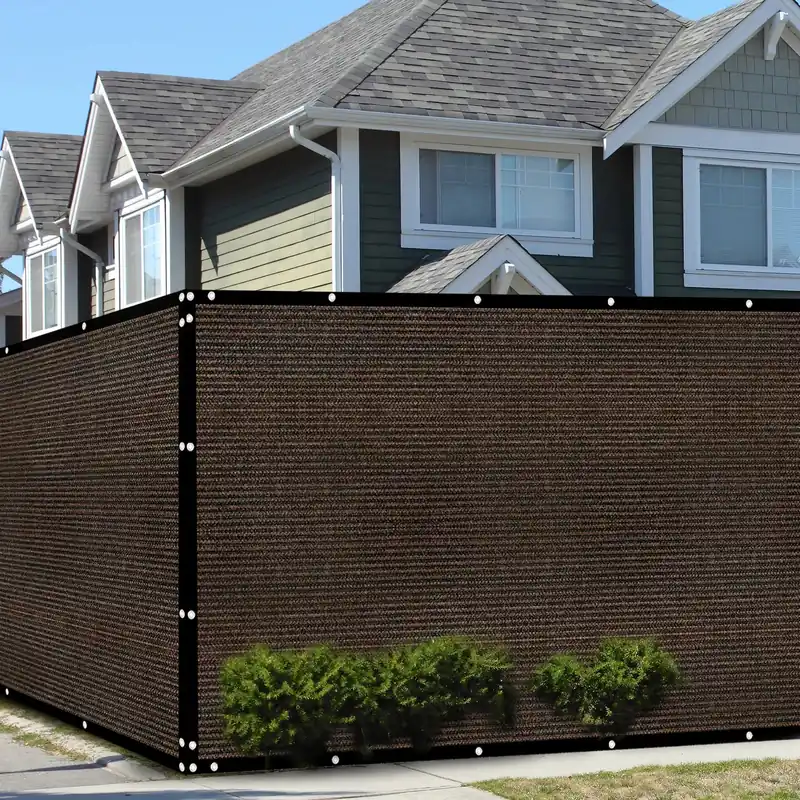 4‘ x 50‘ fenced privacy screen, Outdoor Backyard sunshade windscreen, Privacy fence screen