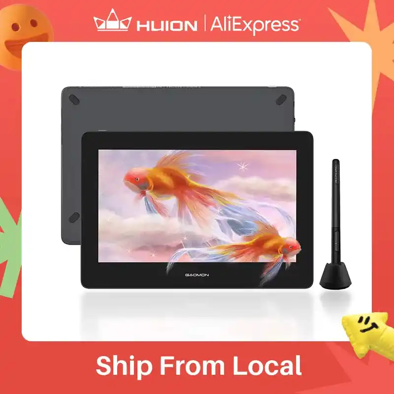 GAOMON 11.6 Inch Graphics Tablet Screen PD1220 Digital Tablets Battery Free Pen Drawing Display
