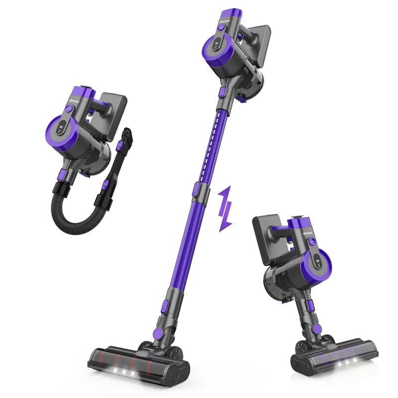 DEVOAC V90 Cordless 6 in 1 Ultra-Light Stick Vacuum, for Hard Floor Carpet