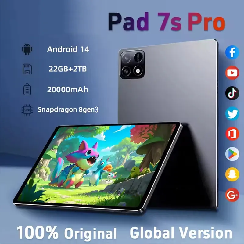 Flagship Tablet PC Pad 7SPro Global Version Snapdragon 8 gen3 Tablets