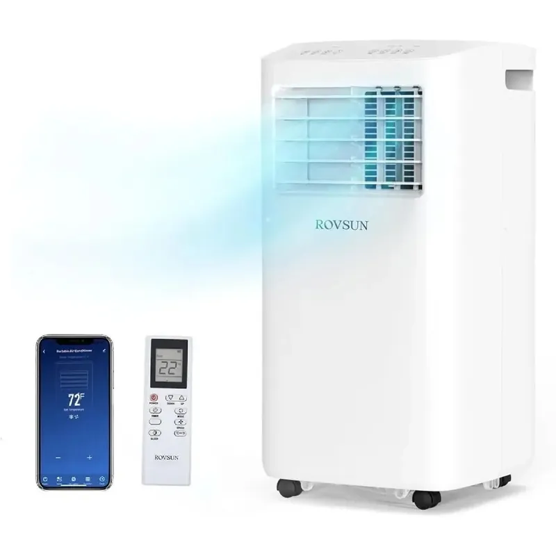 Smart 10000 BTU Portable AC with Remote 3-in-1 Cooler, Dehumidifier & Fan