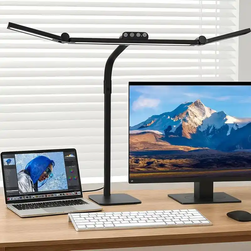 Adjustable Gooseneck Swing Arm Desk Lamp, 28.2 Tall, Ultra-Bright for Home