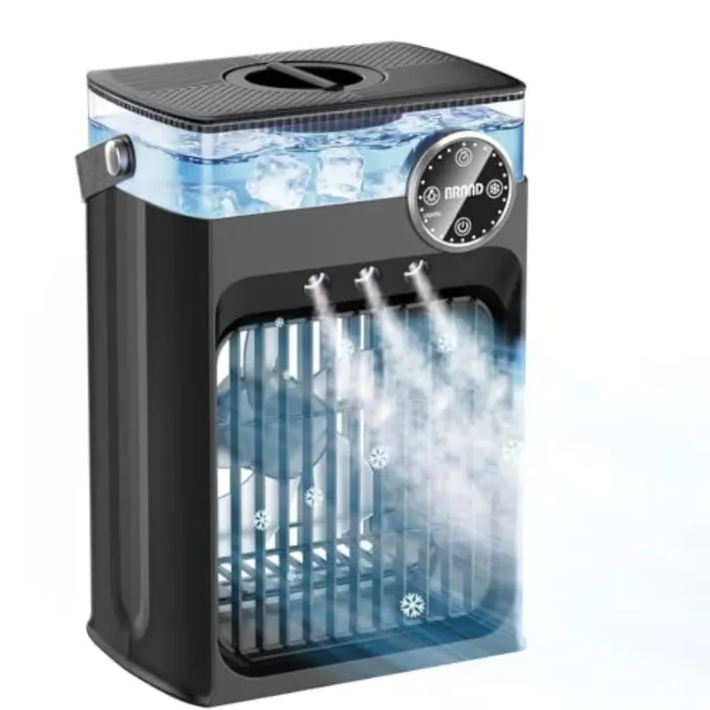 4 in 1 Evaporative Air Cooler with 1200ML Tank, Queit Cooling Fan w/ Remote