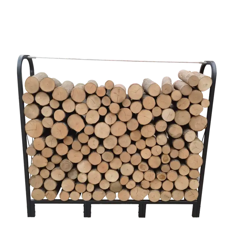 Artibear Firewood Rack Stand 4.1ft Heavy Duty Logs Holder for Outdoor Indoor Fireplace