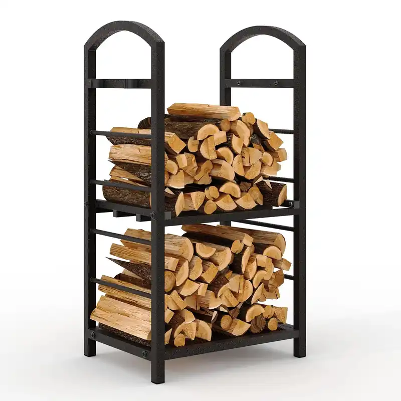 30 Inch High Firewood Rack Outdoor, Wood Rack for Firewood, Fire Wood Storage