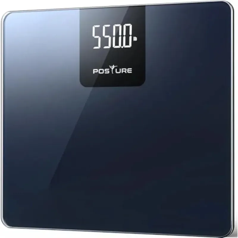 550lb Capacity Digital Bathroom Scale for Home Use with High Precision Body Weight Measurement Extra Wide Platform Design Large