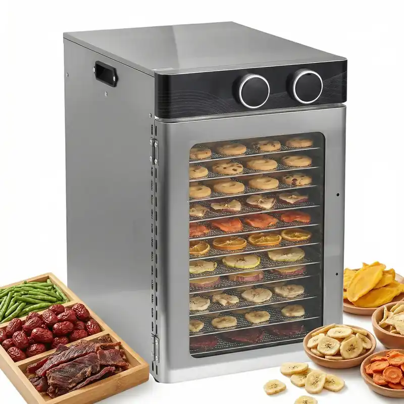 Food Dehydrator 12 Stainless Steel Trays Food Dryer 1200W with Digital Timer