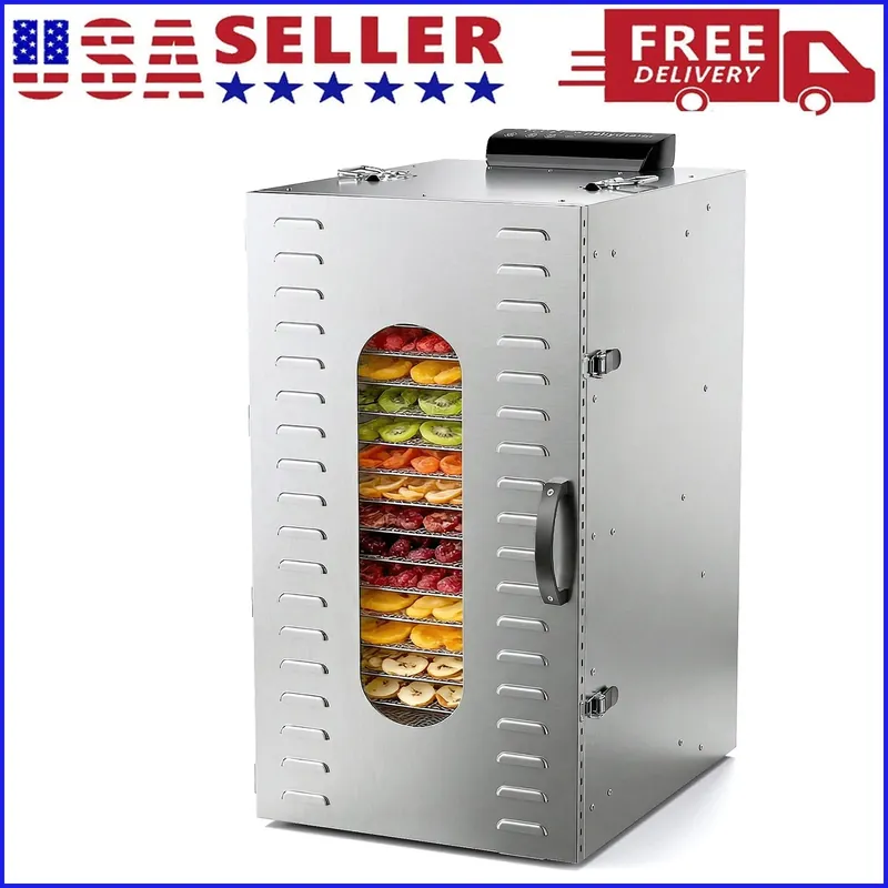 Commercial Food Dehydrator 20 Trays Large Food Dryer Machine for Jerky, Meat, Fruit