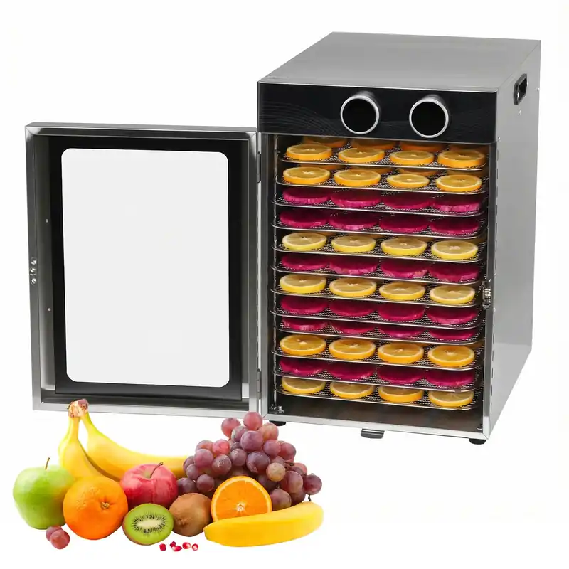 Electric Food Dehydrator 1200W Small & Compact Fruit Heating and Dewatering Machine