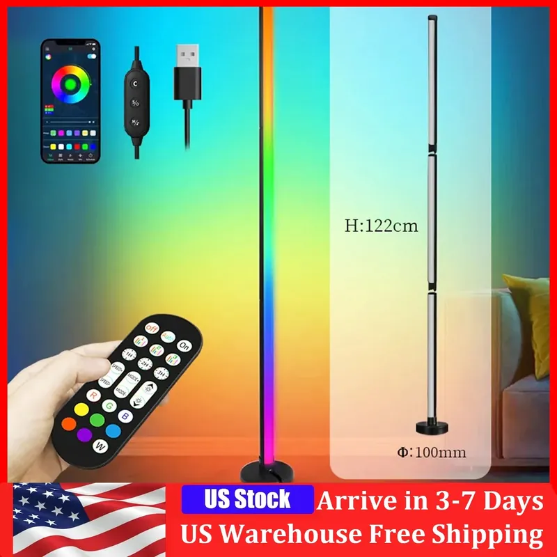 Led Floor Lamps Colorful Night Llights Living Room Bedroom Party