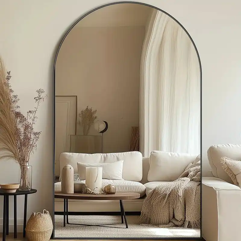 Large Full Length Hanging Mirror with Standing for Bedroom Cloakroom