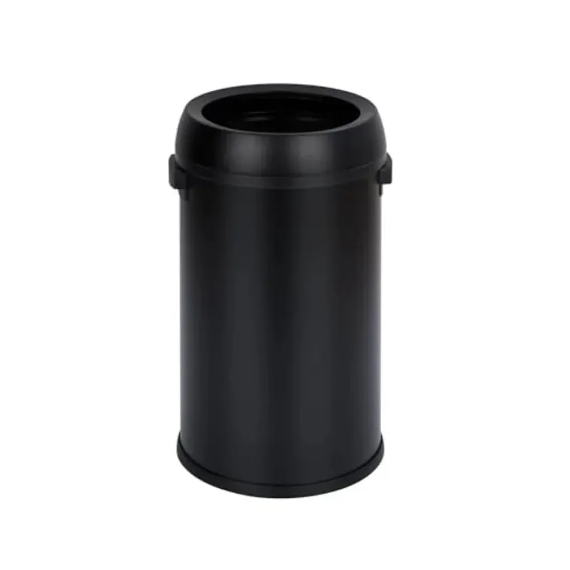 17 gal Stainless Steel Trash Can Fingerprint-Proof Open-Top Commercial Garbage Bin for Restaurant Kitchen Office