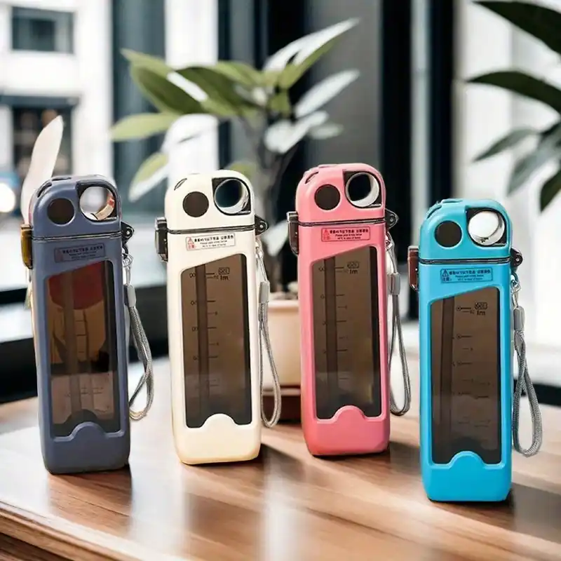 1pc, square water bottle, 12oz (350ml), leak proof water cup