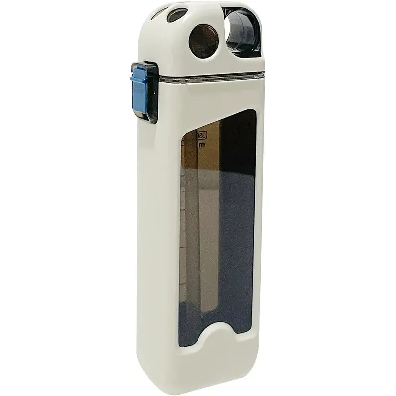 1pc 2025 new square black technology small water bottle, student specific flat water cup