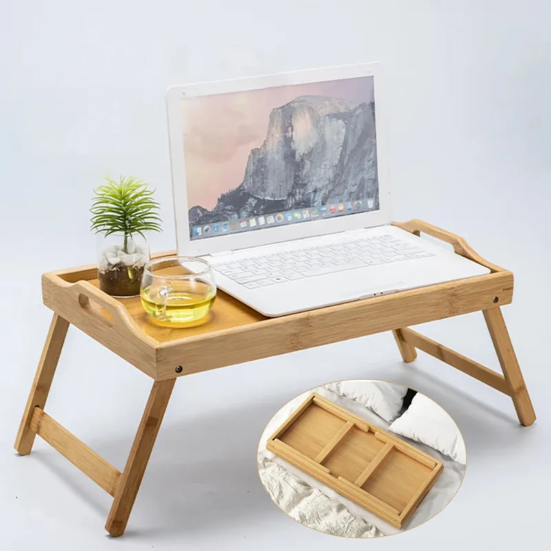 Laptop Table Stand Lap Desk/Stand/Table Wood Bed Tray Riser Portable